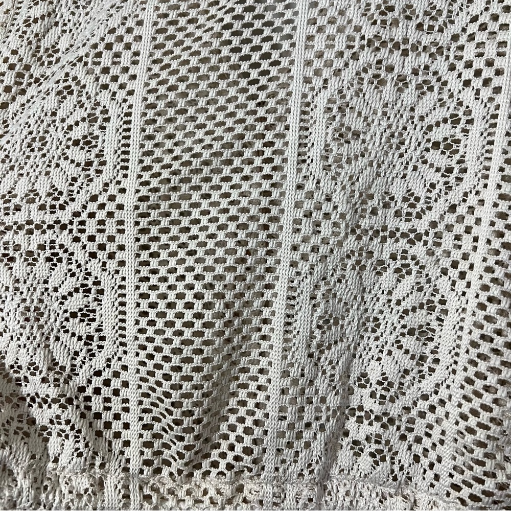Ava James Crochet Kimono Dress Swim Cover Sz L - Picture 5 of 6